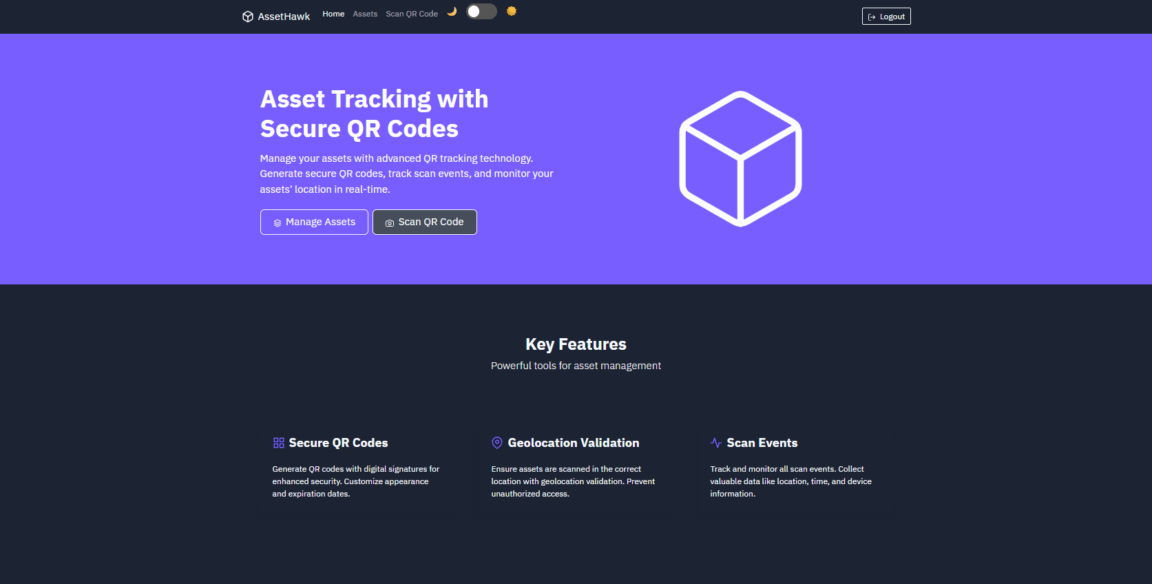AssetHawk - QR Asset Tracking